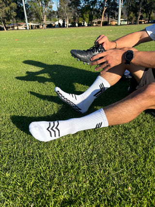 Sport Grip Socks (White) - Regular